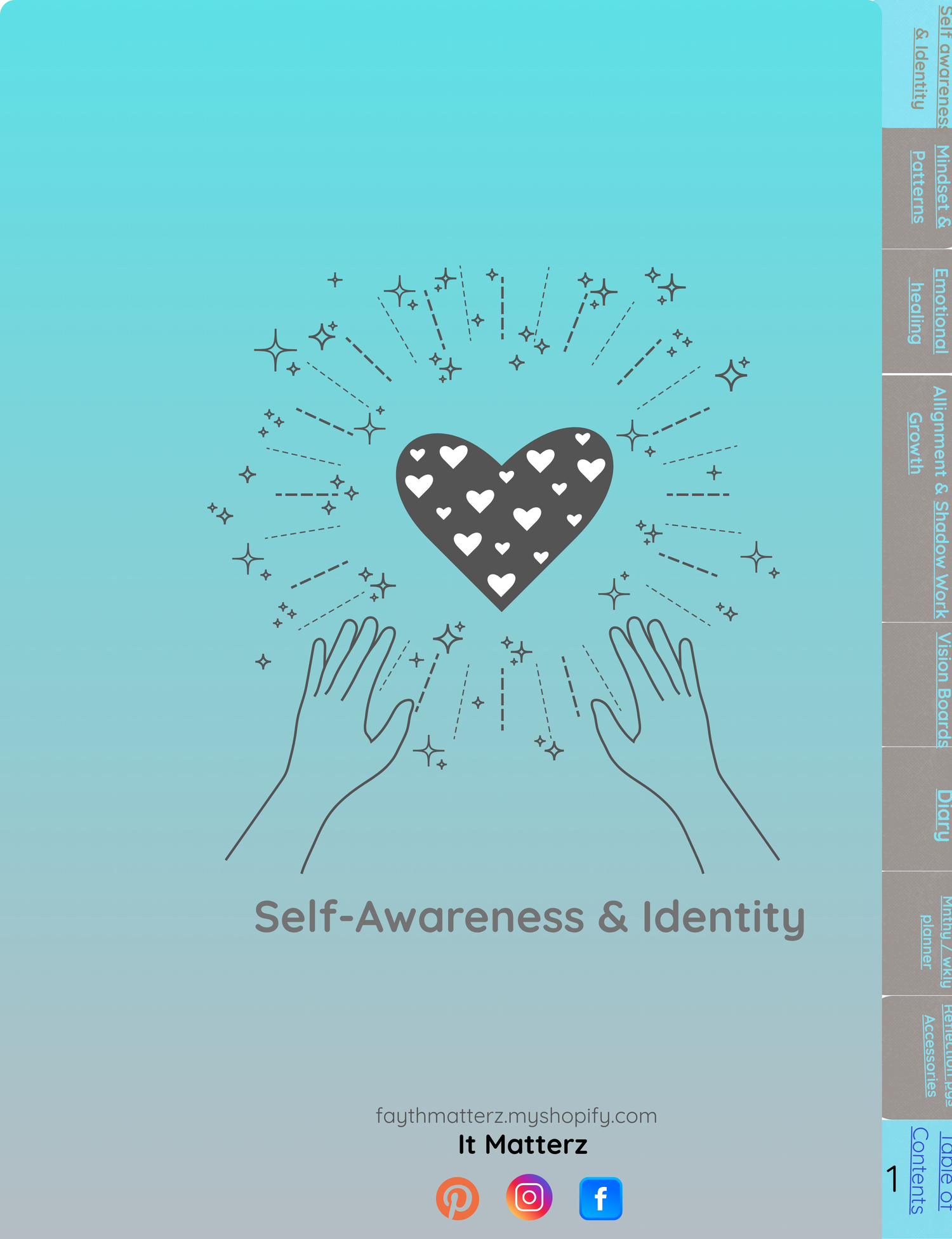 Digital Multi-Purpose Prompted Journal (167 Pages, 8 Chapters + Planner & Creative Inserts)