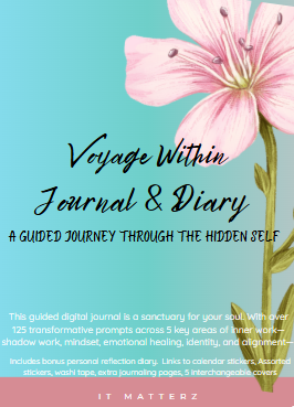 Digital Multi-Purpose Prompted Journal (167 Pages, 8 Chapters + Planner & Creative Inserts)