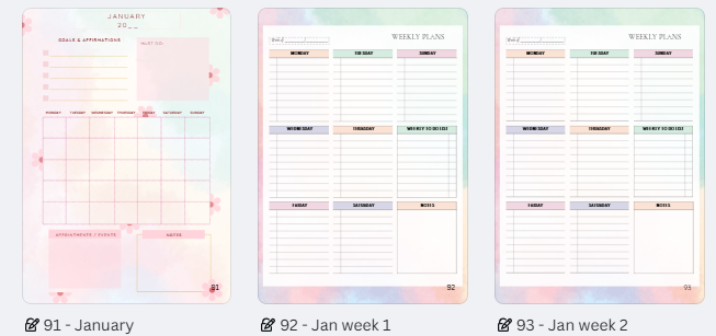 Digital Multi-Purpose Prompted Journal (167 Pages, 8 Chapters + Planner & Creative Inserts)