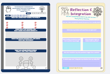 Digital Multi-Purpose Prompted Journal (167 Pages, 8 Chapters + Planner & Creative Inserts)
